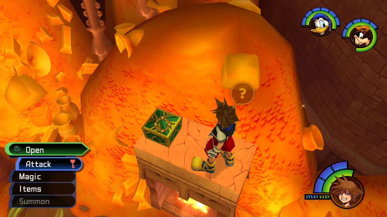 Agrabah Cave of Wonders Treasure Room Above Fire Chest